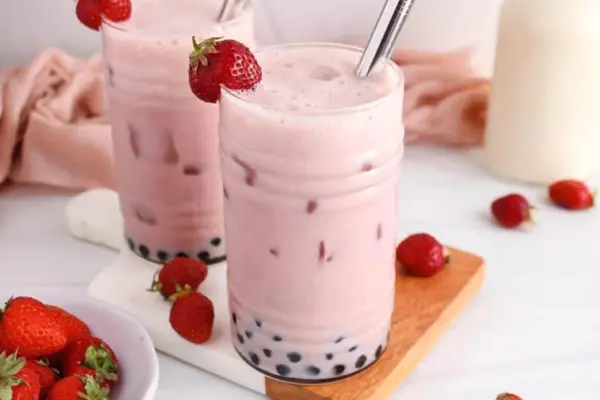 Strawberry Boba Tea Recipe