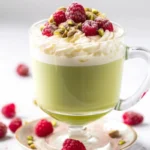 Pistachio Raspberry Matcha Latte