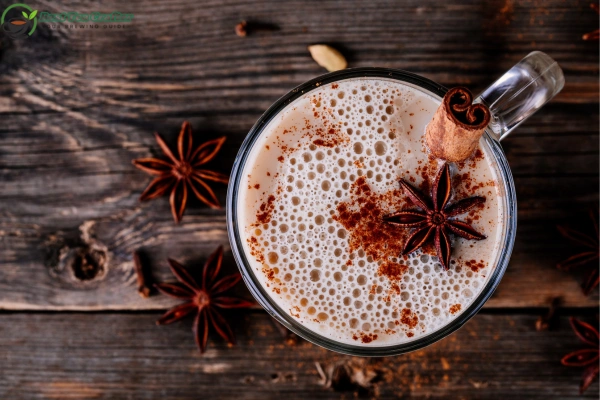 Eggnog Chai Tea Latte